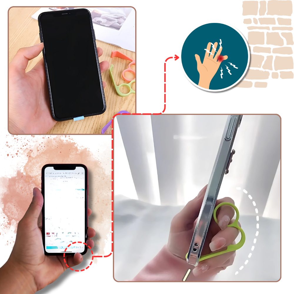 Ergonomic Phone Finger Holder - Ozerty