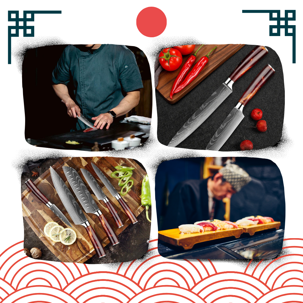 Fire Land Series Japanese Knives  - Ozerty