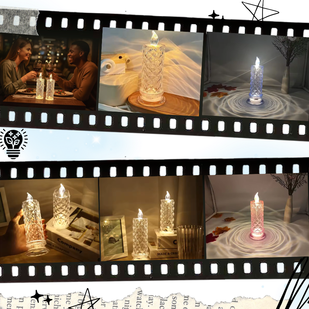 Flameless Crystal Candle Lamp - Ozerty