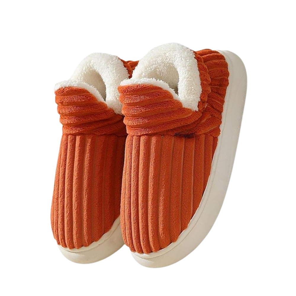 Fluffy Plush House Slip-On