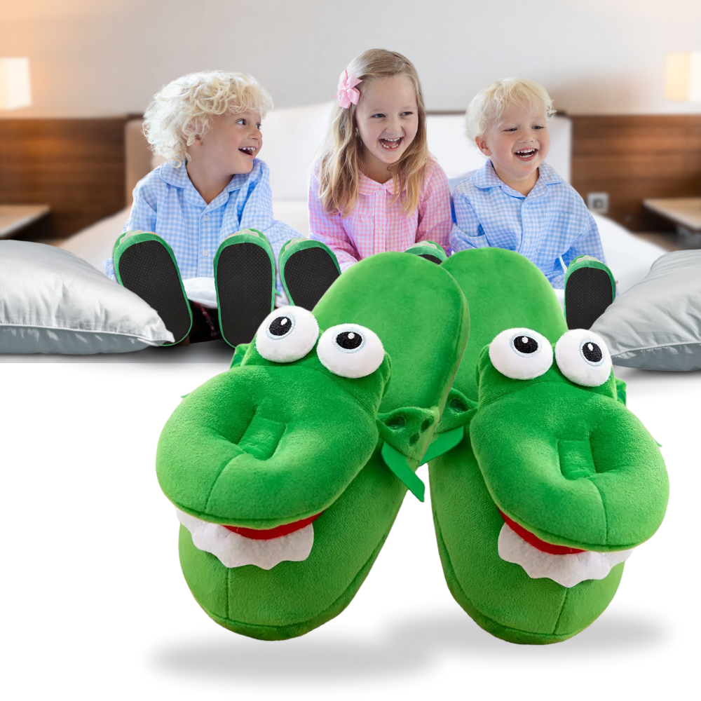 Fun Cozy Crocodile Slippers - Ozerty