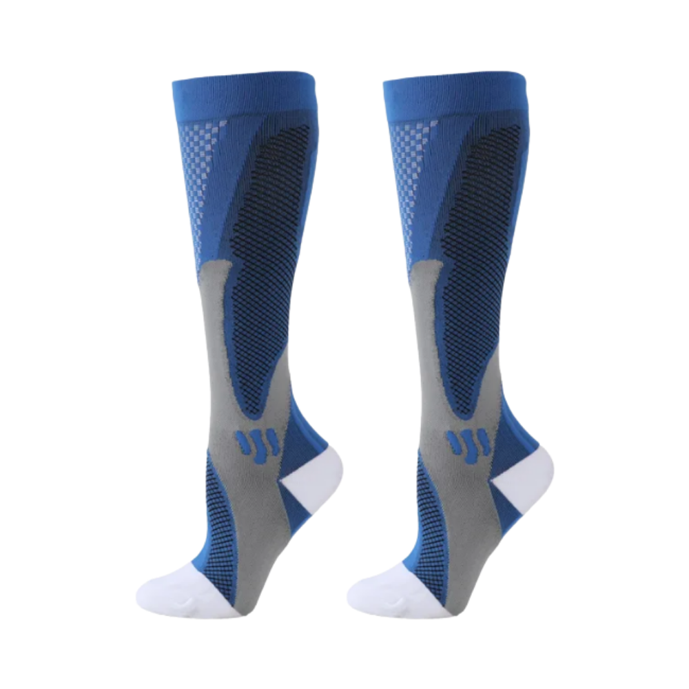 Functional & Stylish Compression Socks -Blue - Ozerty