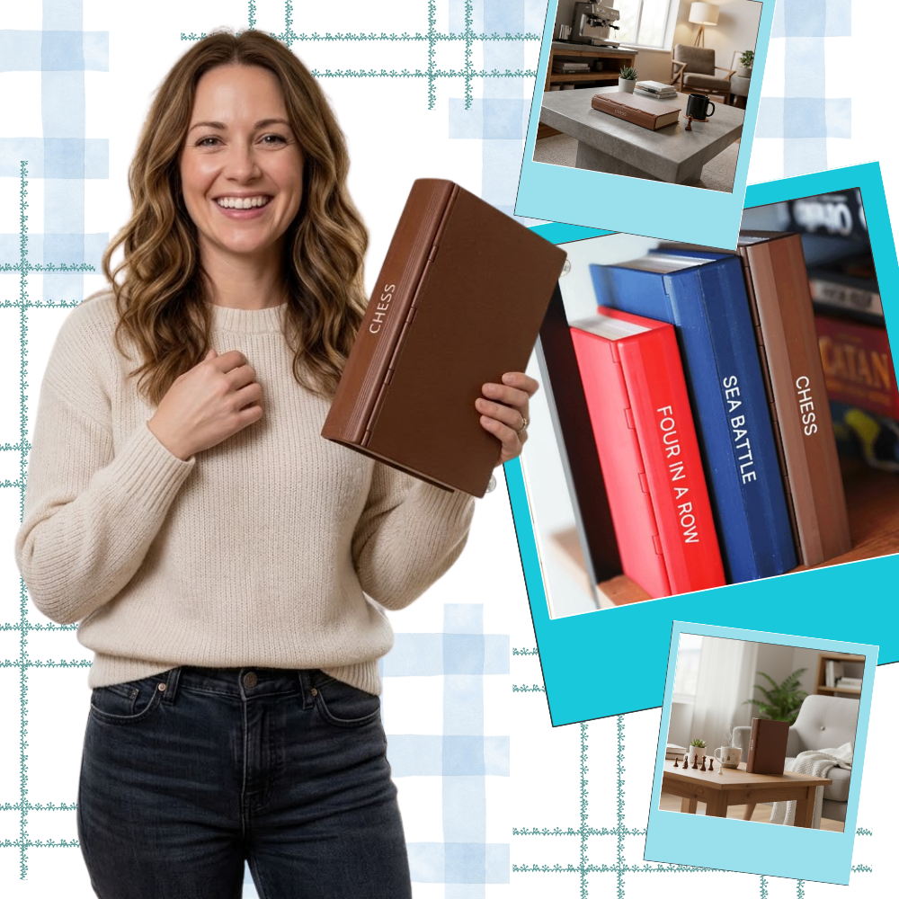 Functional Decor Book Folding Chess Board - Ozerty