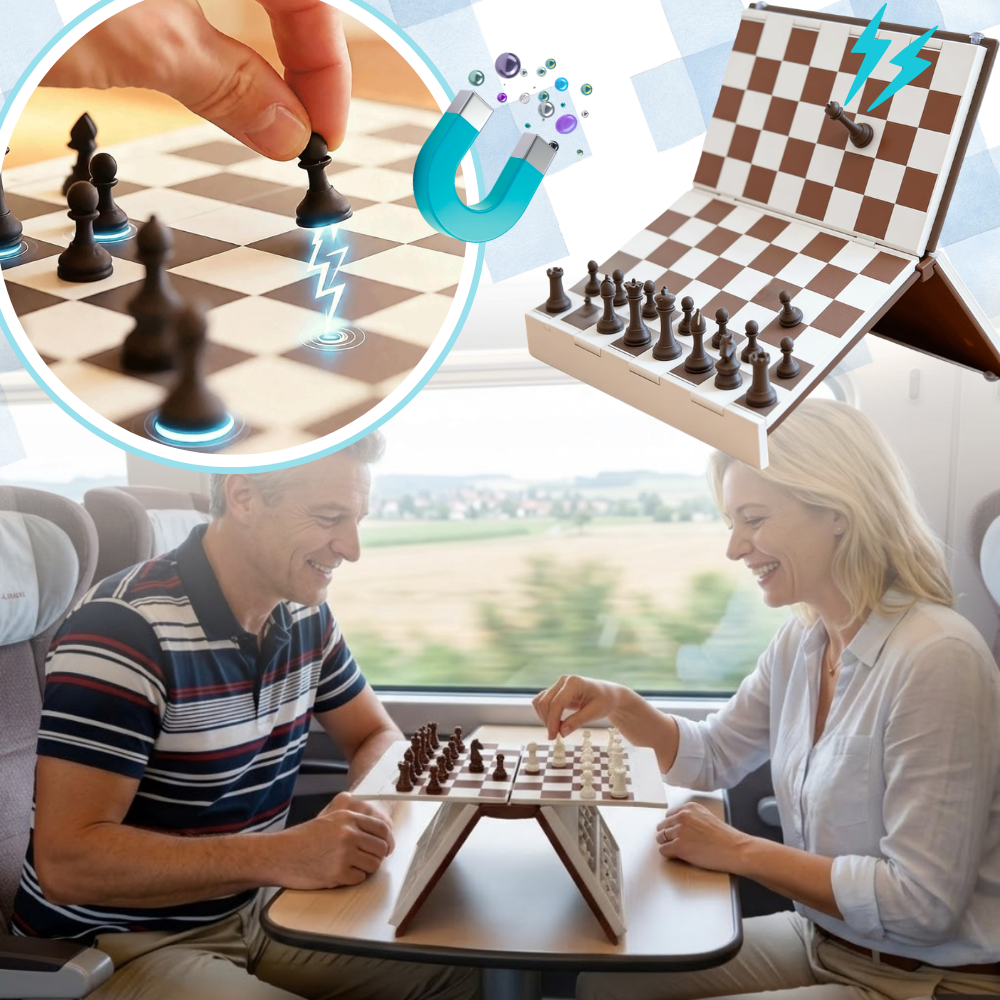 Functional Decor Book Folding Chess Board - Ozerty