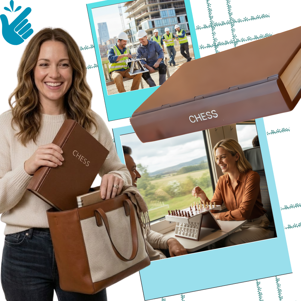 Functional Decor Book Folding Chess Board - Ozerty