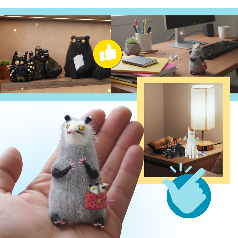 Funny Disheveled Decor Cat - Ozerty