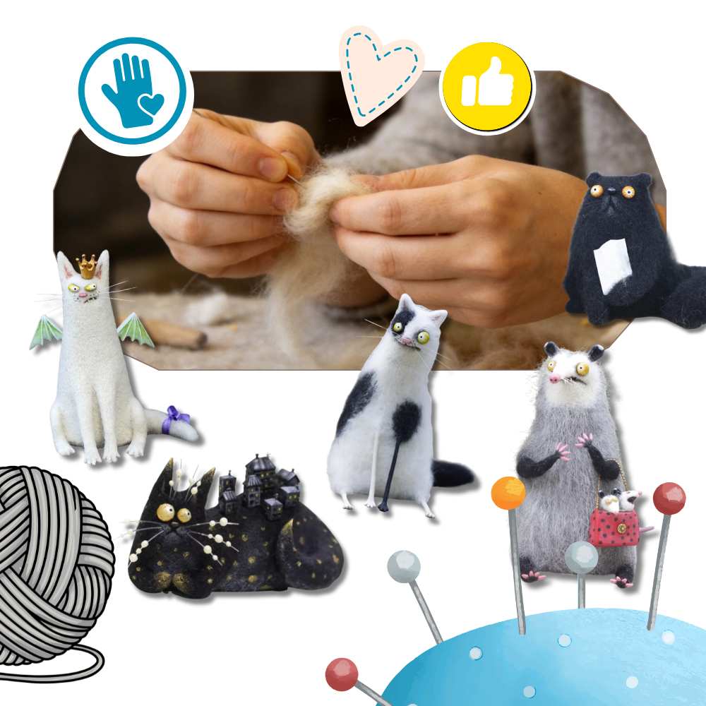 Funny Disheveled Decor Cat - Ozerty