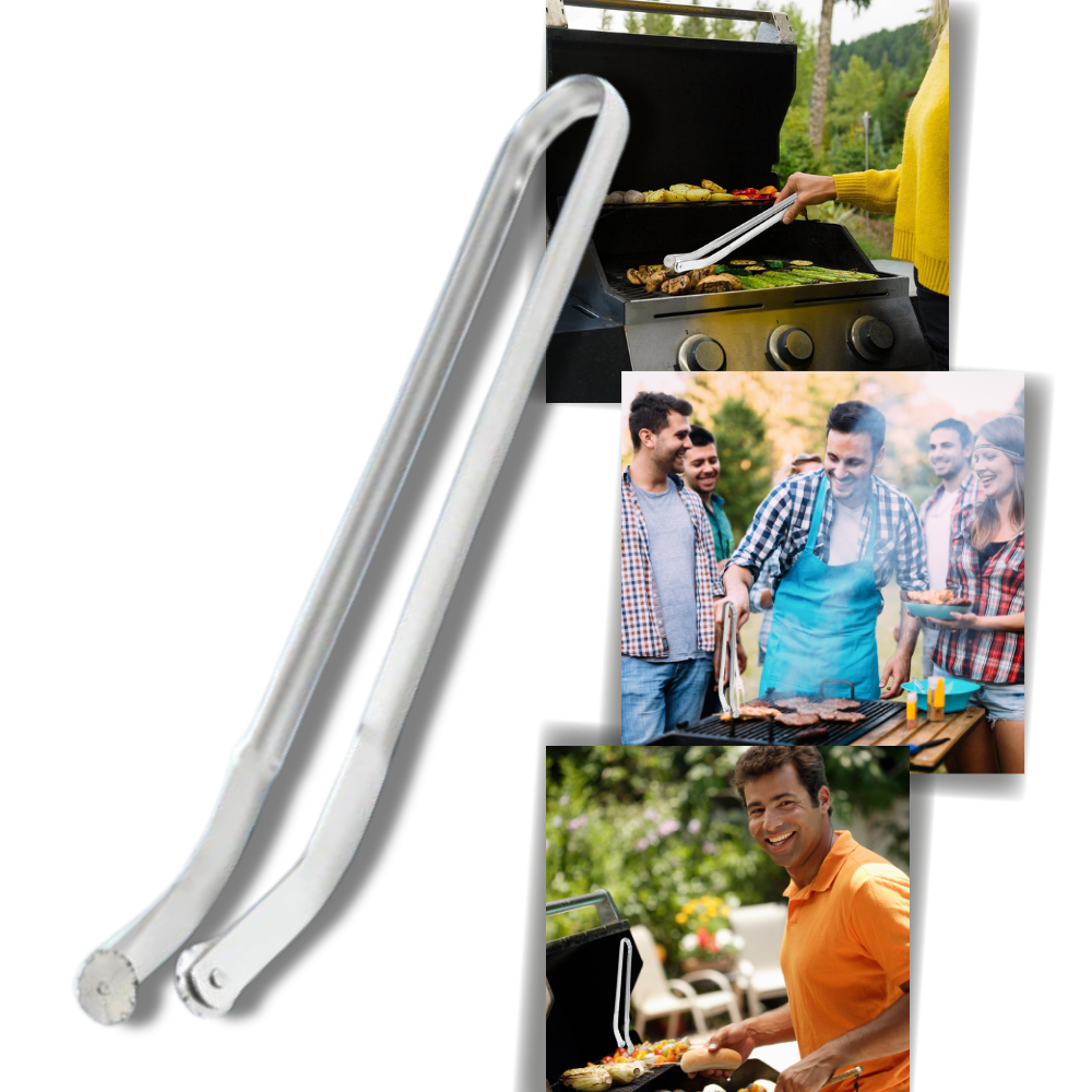 Heat Resistant Barbecue Flip Tongs - Ozerty