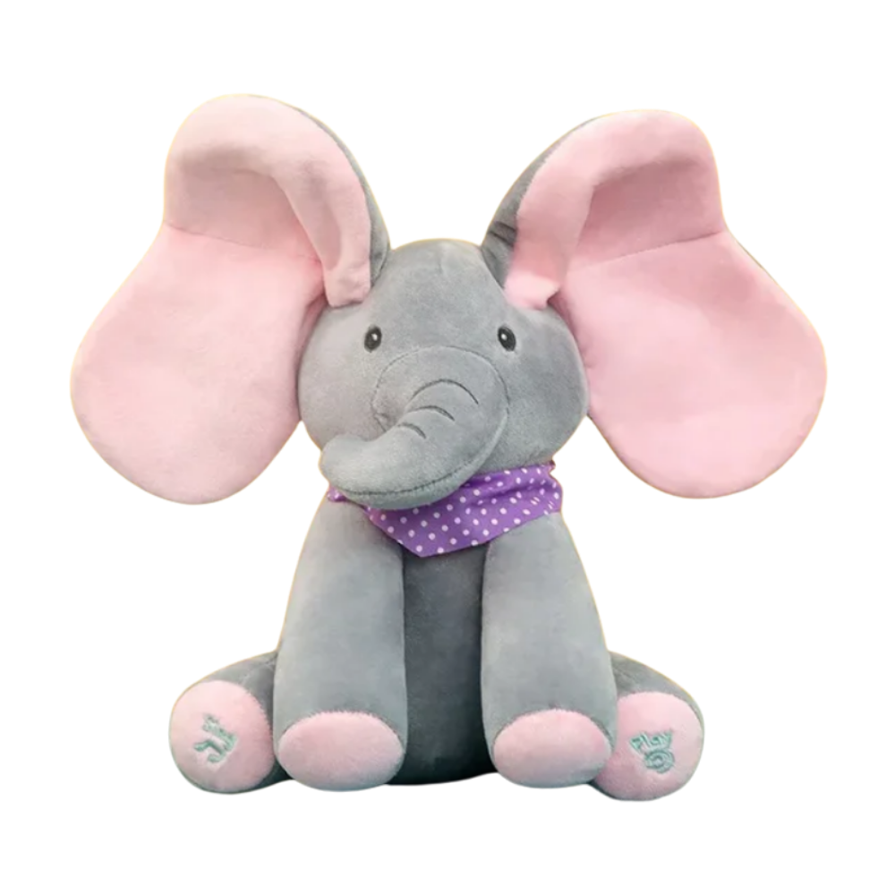 Interactive Peek a Boo Elephant -Pink Ears - Ozerty