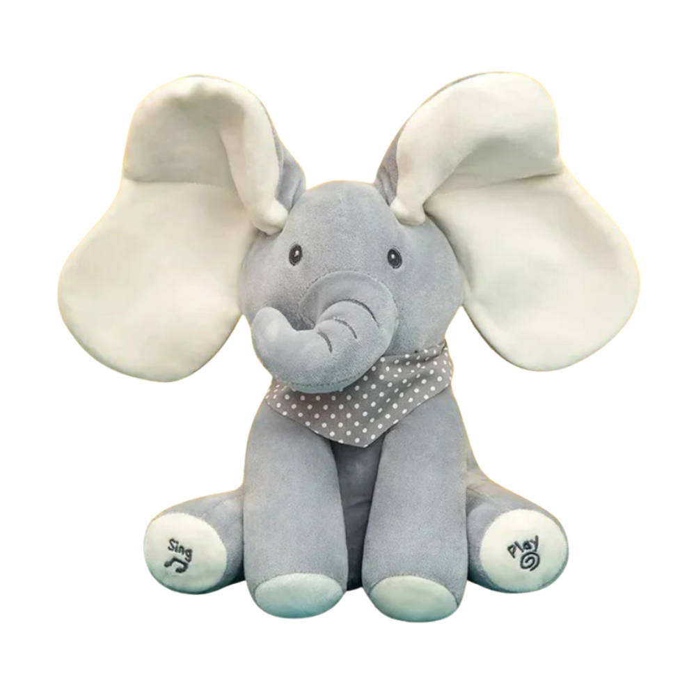 Interactive Peek a Boo Elephant -White Ears - Ozerty