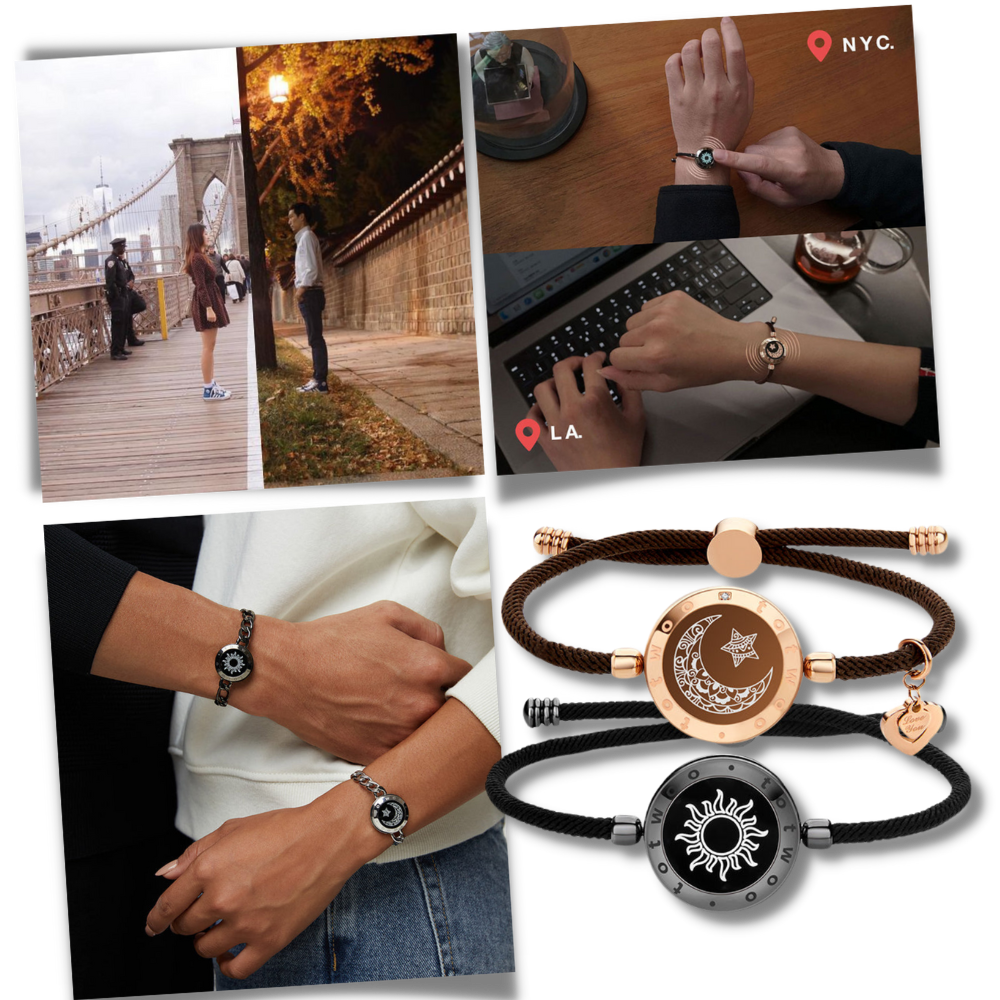 Long Distance Touch Bracelets for Couples - Ozerty