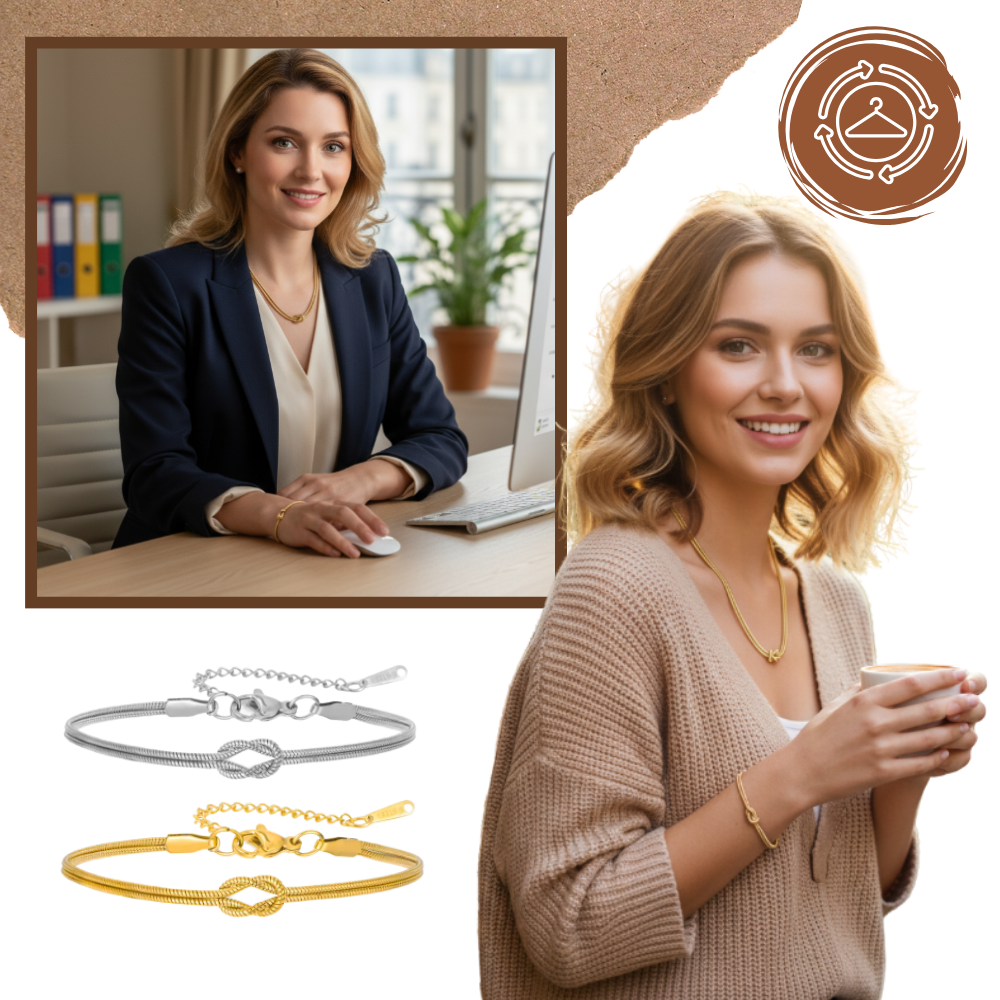 Love Knot Necklace & Bracelet - Ozerty