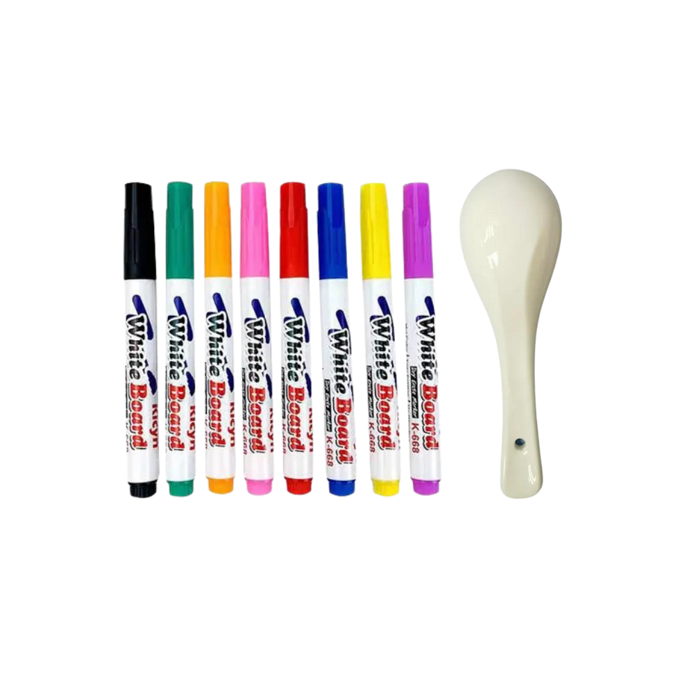 Magic Water Paint Pens Set -8 colors + spoon - Ozerty