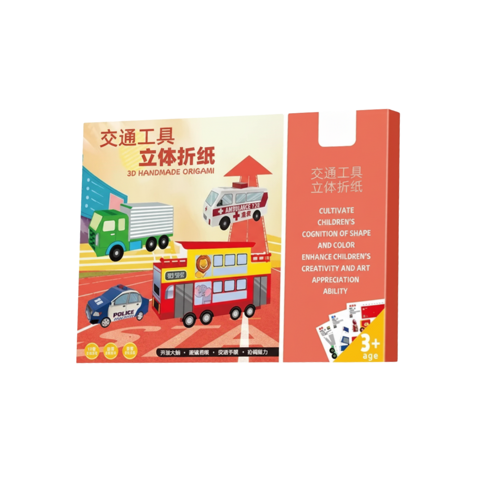 Multi-Theme Origami Book  -Cars - Ozerty