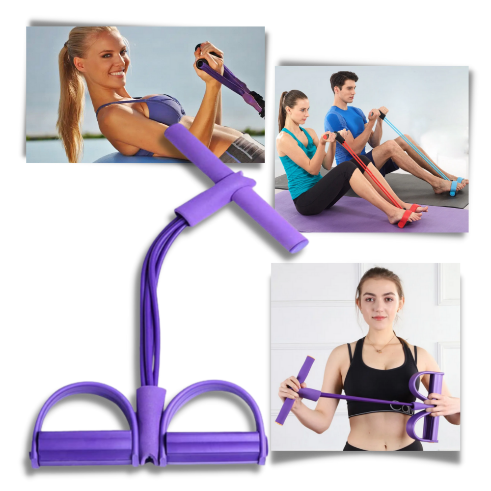 Multifunctional Pedal Resistance Bands Fitness 4 Tube