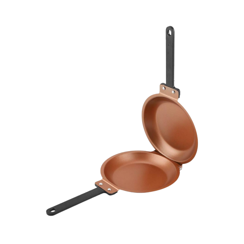Non-stick Double Sided Pan -Bronze - Ozerty