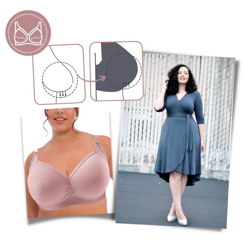 Plus Size Wireless Push-Up Bra - Ozerty