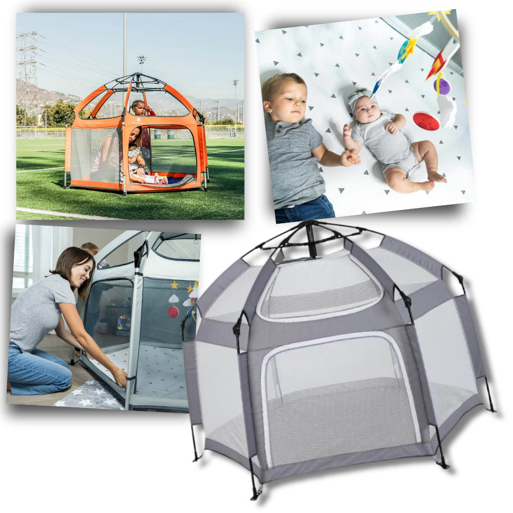 Pop-up Mesh Children's Playpen - Ozerty