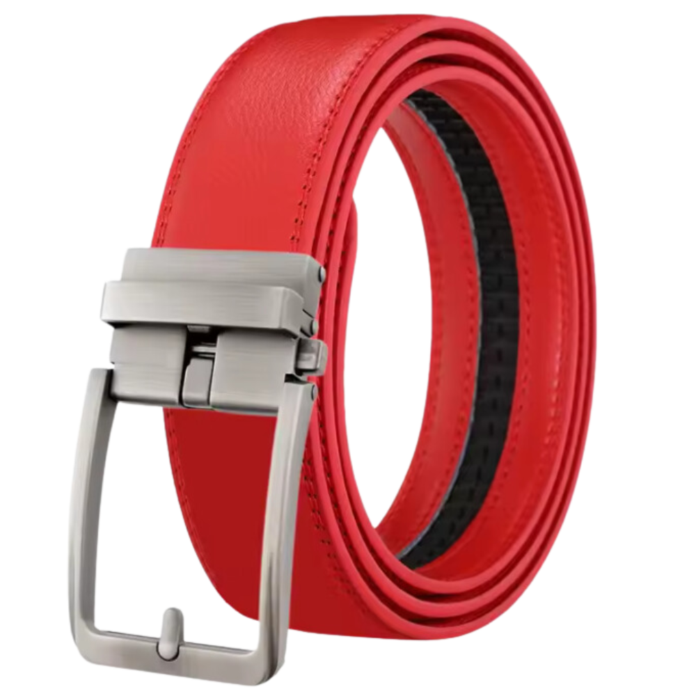 Precision Cowhide Belt -Red - Ozerty