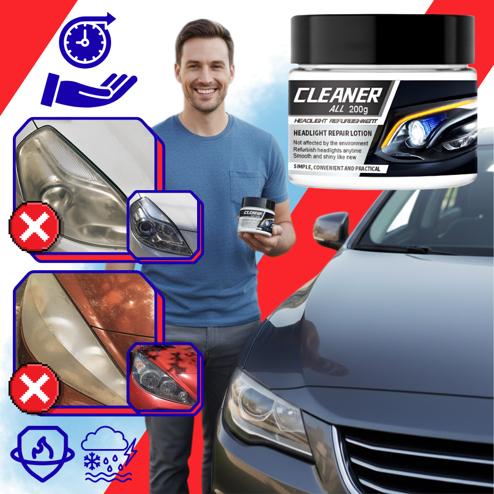 Protectant Headlight Cleaner Kit - Ozerty