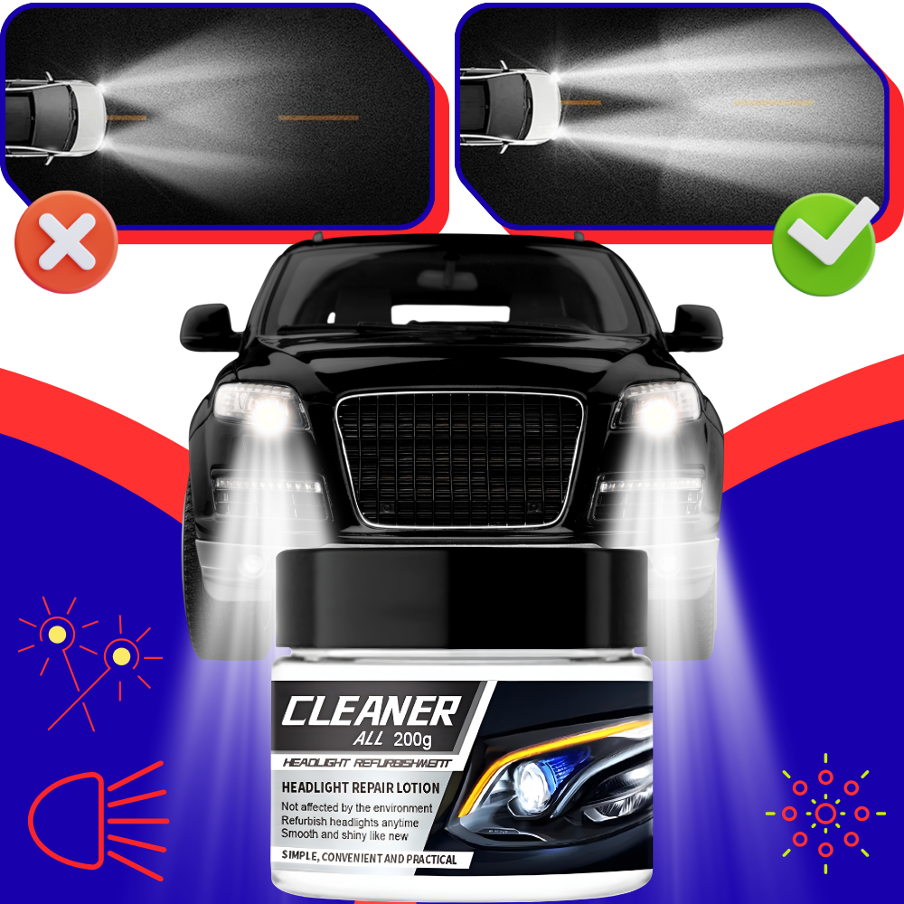 Protectant Headlight Cleaner Kit - Ozerty