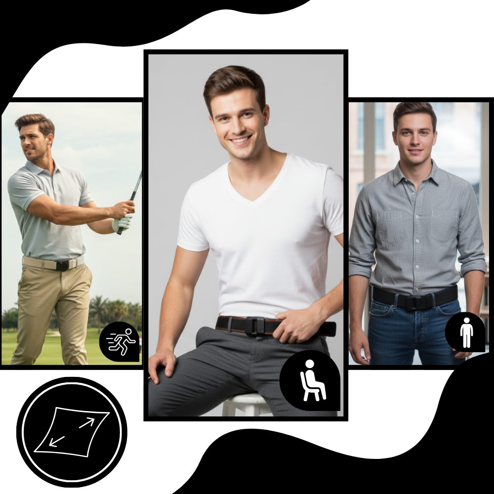 Ratchet Buckle Nylon Belt - Ozerty