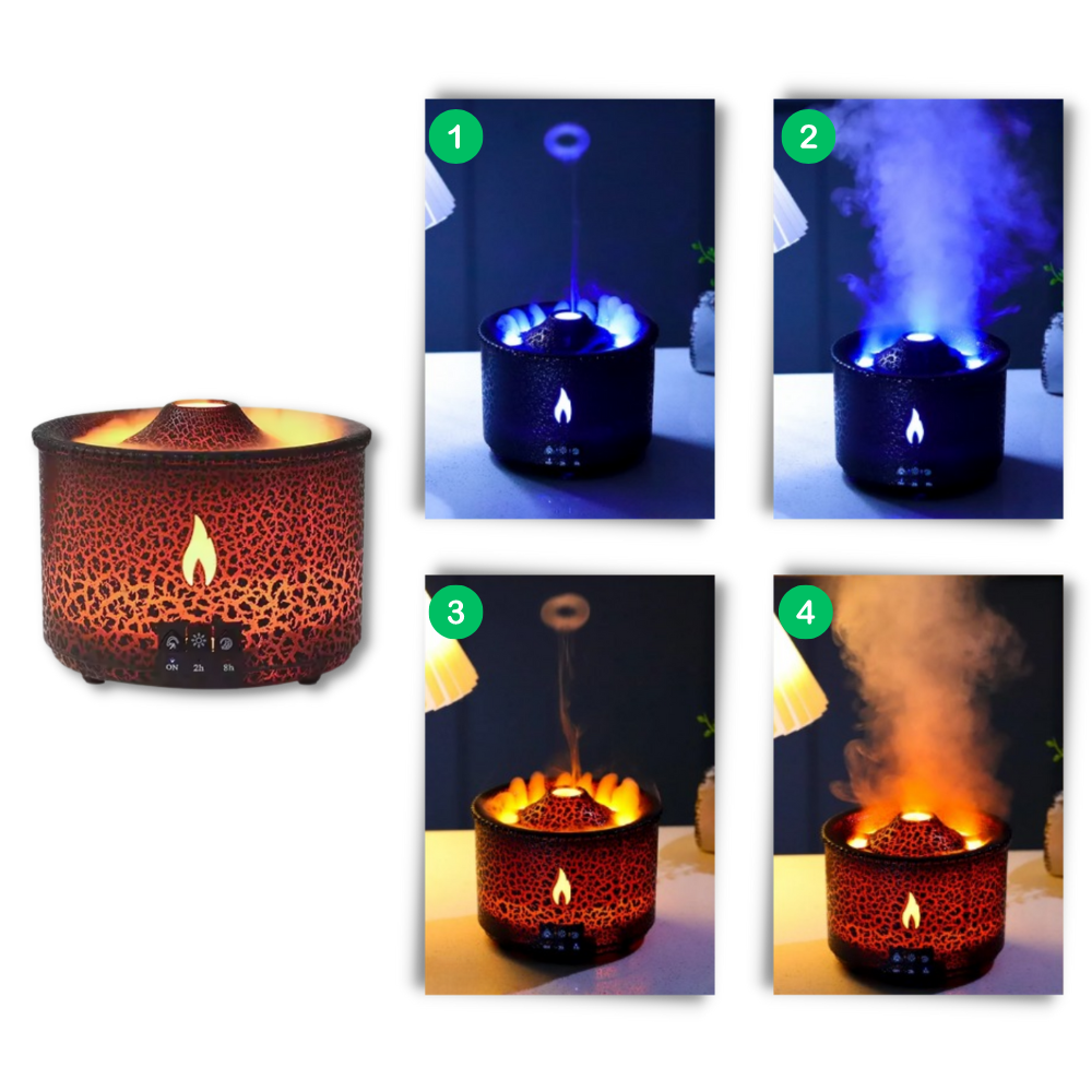 Relaxing volcano humidifier - Ozerty