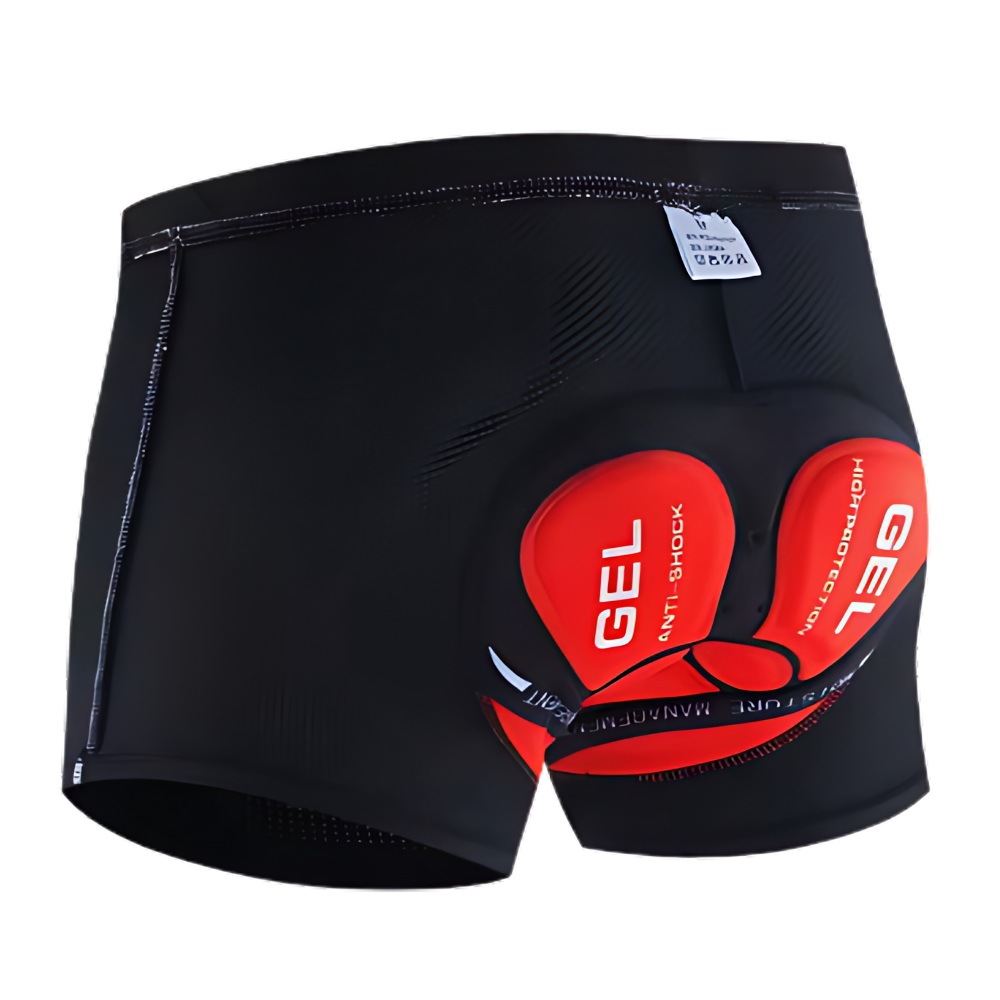 Seamless Padded Bike Short -Red - Ozerty