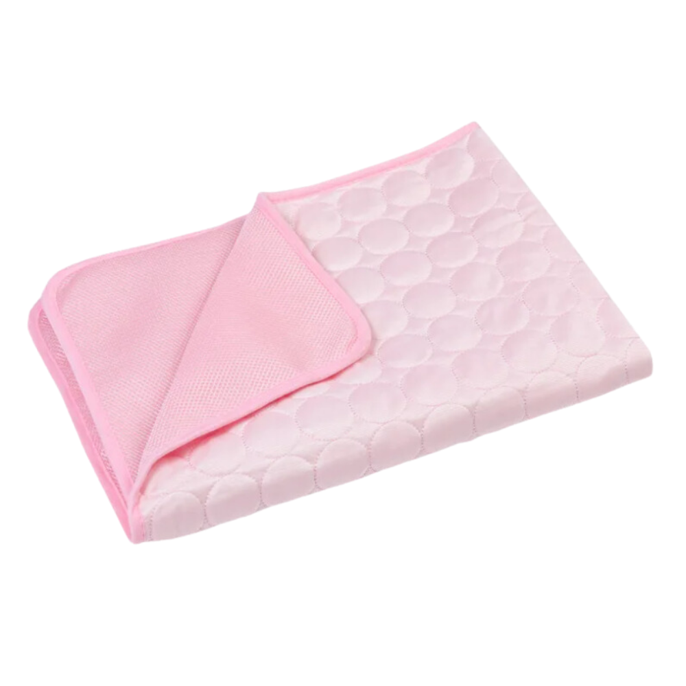 Silk Pet Cooling Pad  -Pink - Ozerty