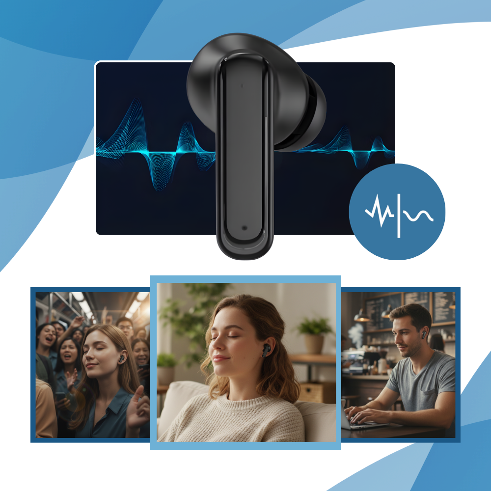 Smart Noise Cancelling Earbuds - Ozerty