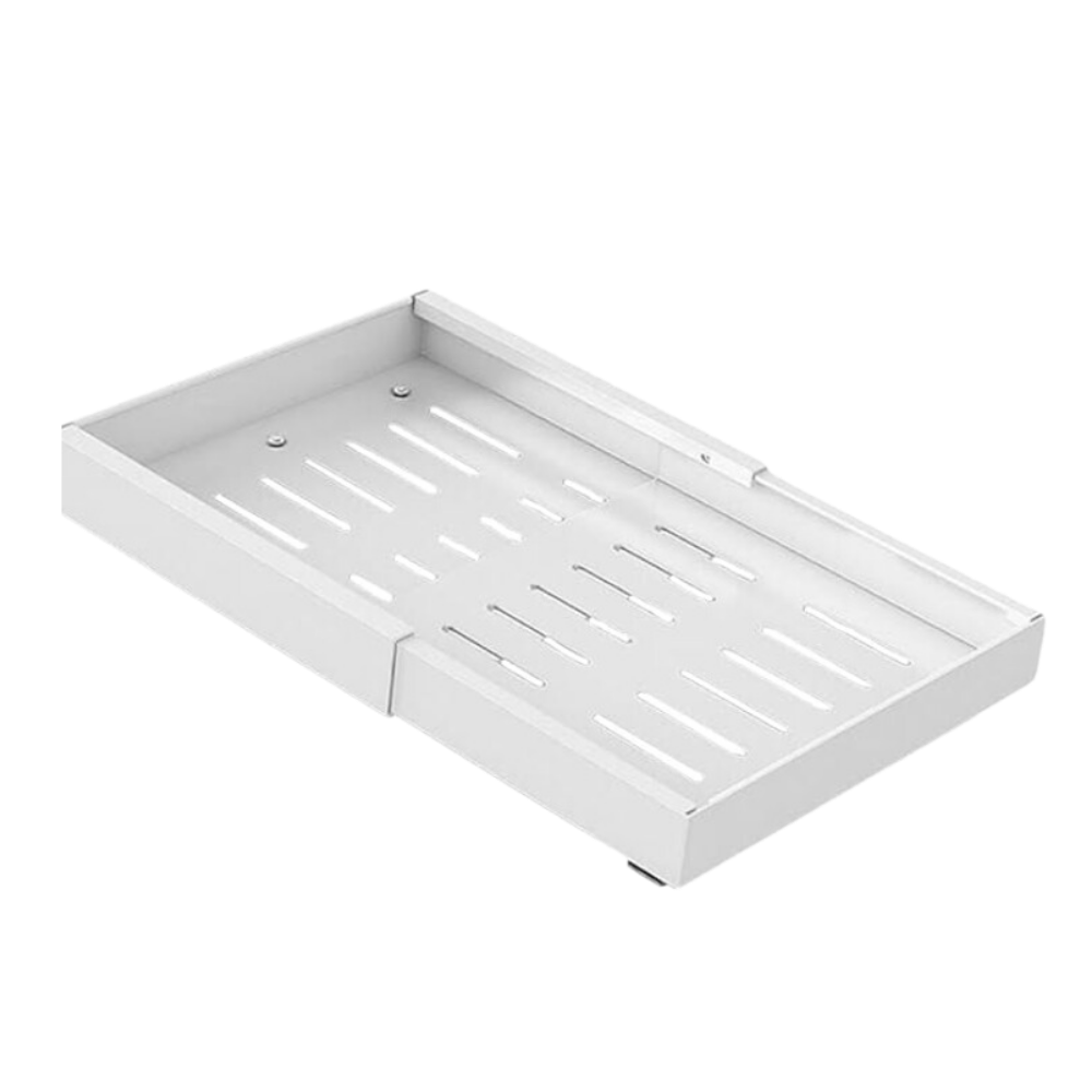 Space Saving Slide Out Cabinet Organizer -White - Ozerty