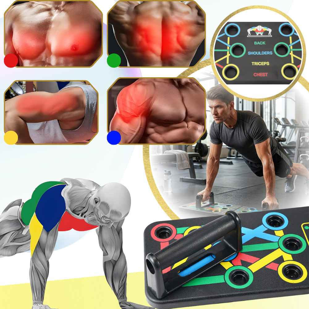 Strong Confidence Color Push-up Board - Ozerty