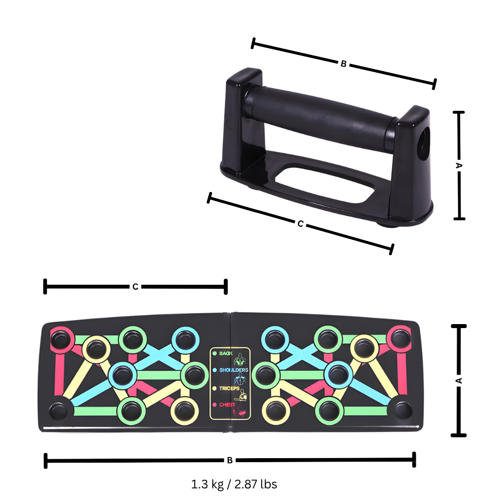 Strong Confidence Color Push-up Board - Ozerty