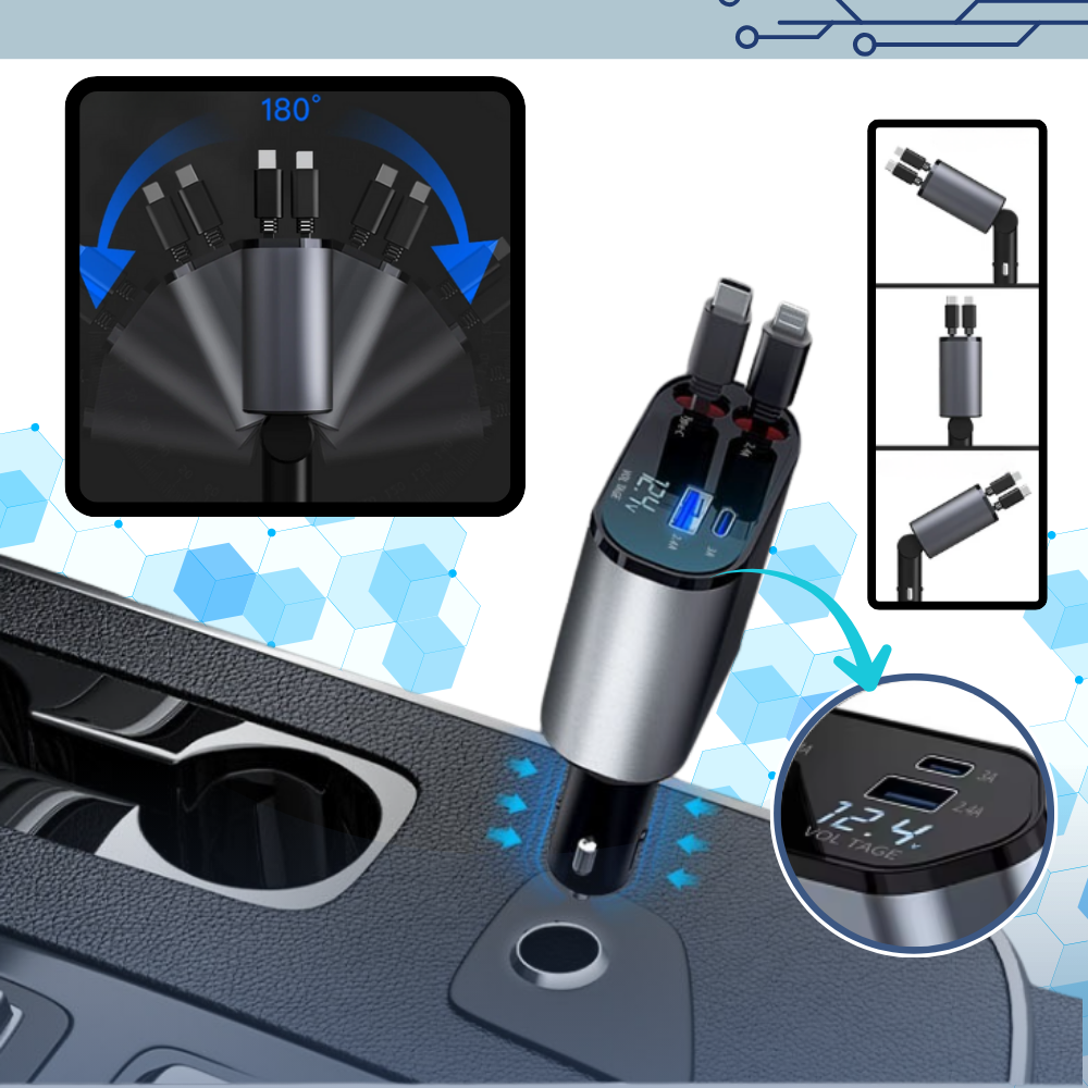 Telescopic Car Charging Station - Ozerty
