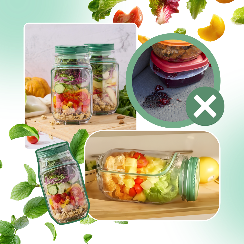 Transparent Meal Prep Jar - Ozerty