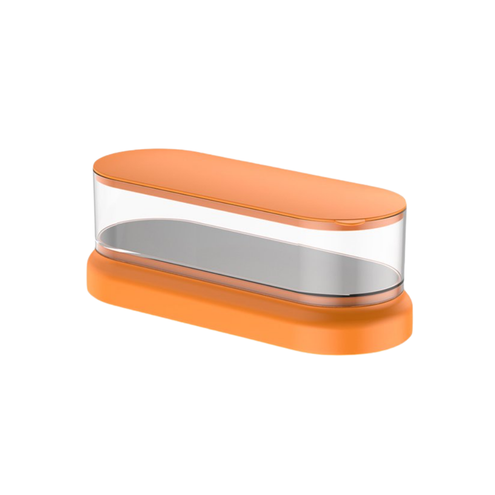 Ultrasonic Jewelry Cleaner Machine -Orange Glass - Ozerty