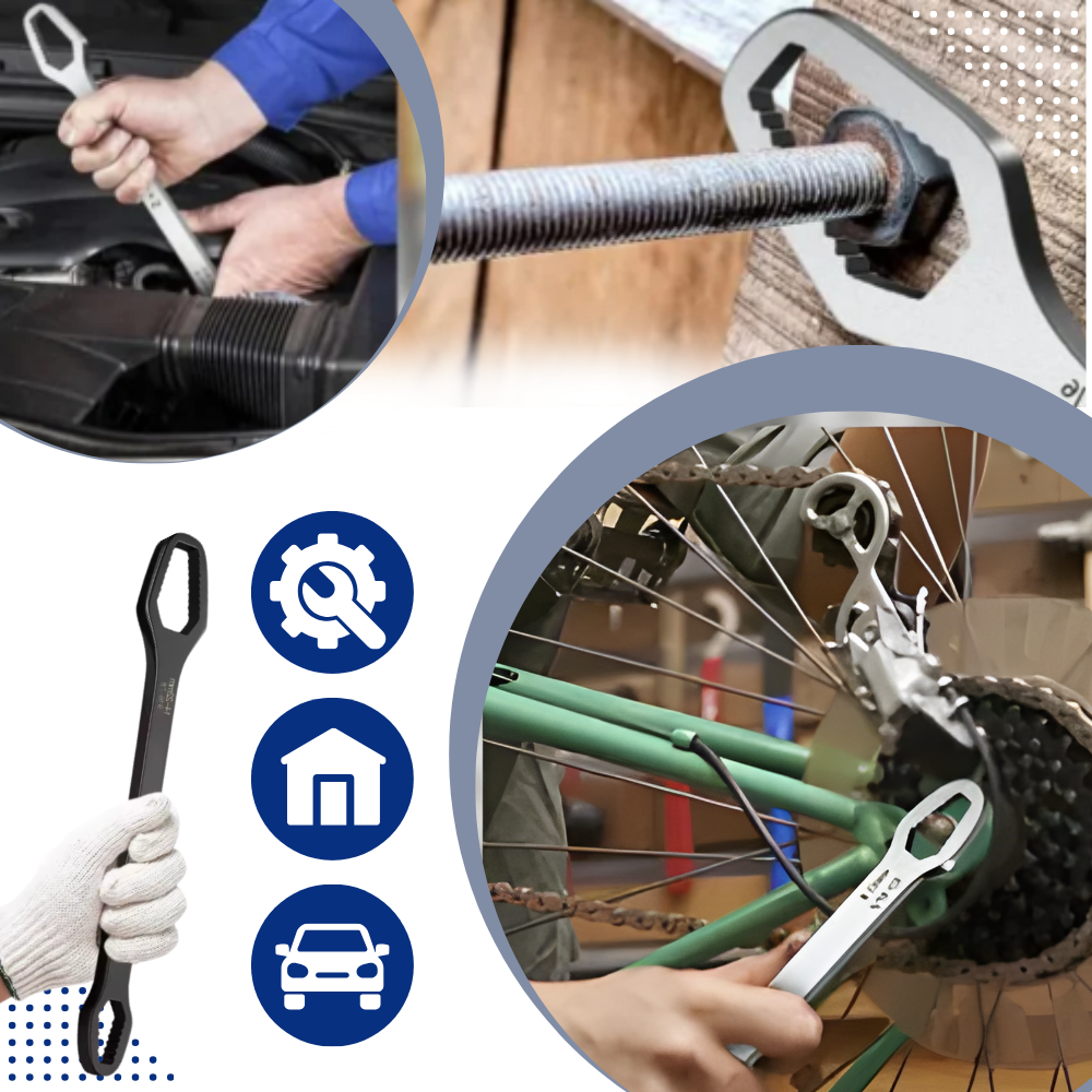 Universal Heavy Duty Double Flex Wrench - Ozerty