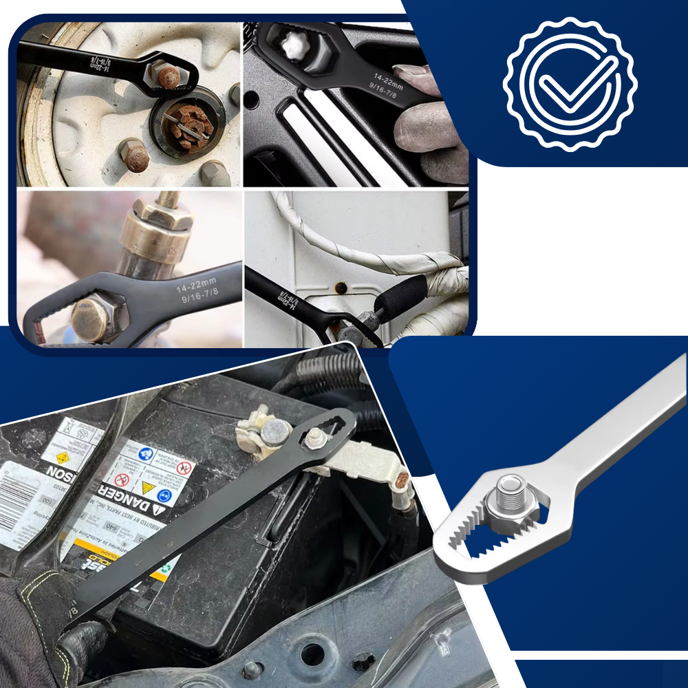 Universal Heavy Duty Double Flex Wrench - Ozerty