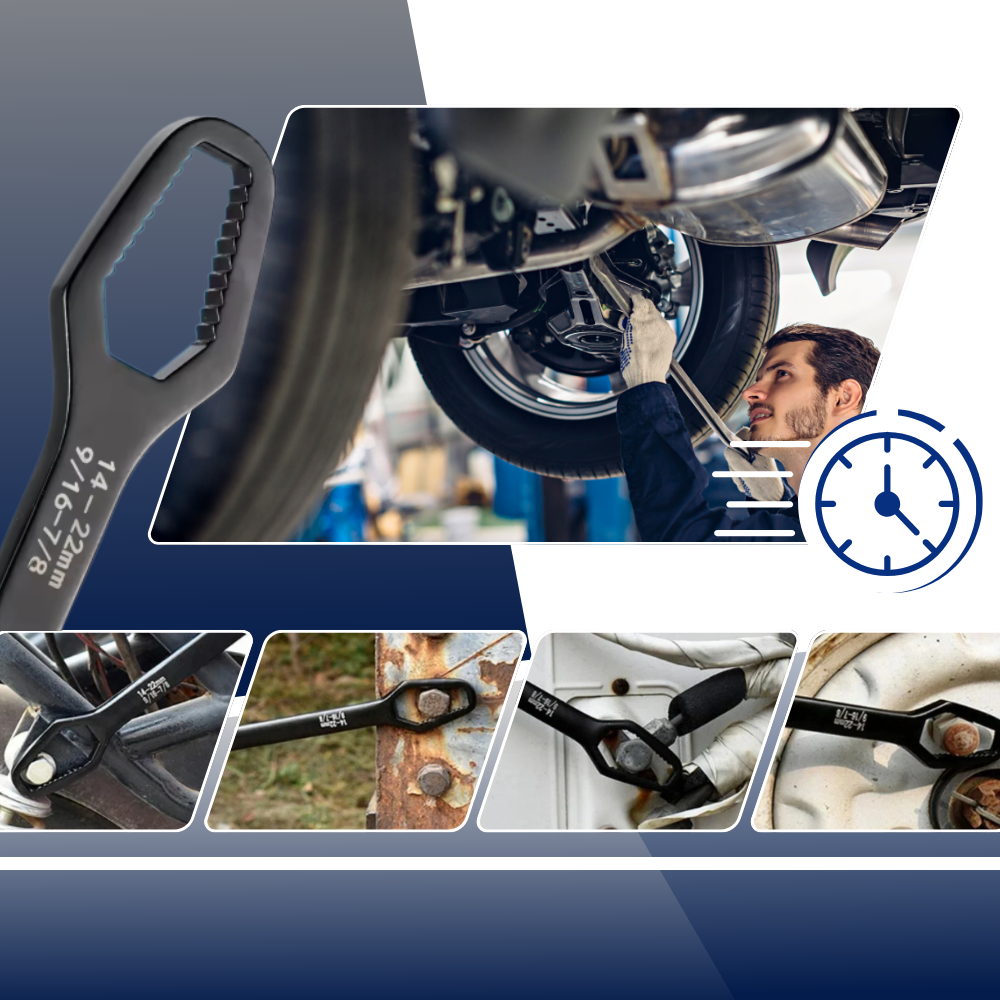 Universal Heavy Duty Double Flex Wrench - Ozerty