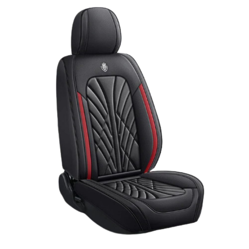 Waterproof Car Seat Protector -Black with red line - Ozerty