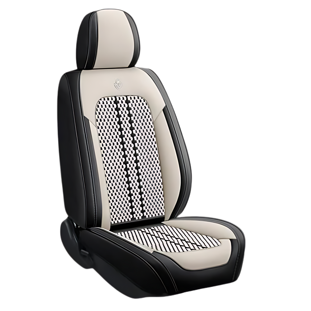 Waterproof Car Seat Protector -White Black Edge - Ozerty