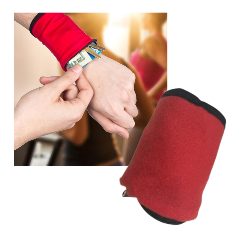 Wristband with Wallet Pocket