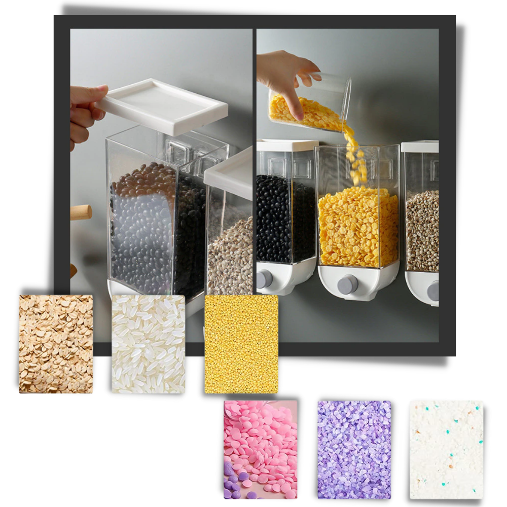 Adhesive Wall-Mounted Cereal Dispenser