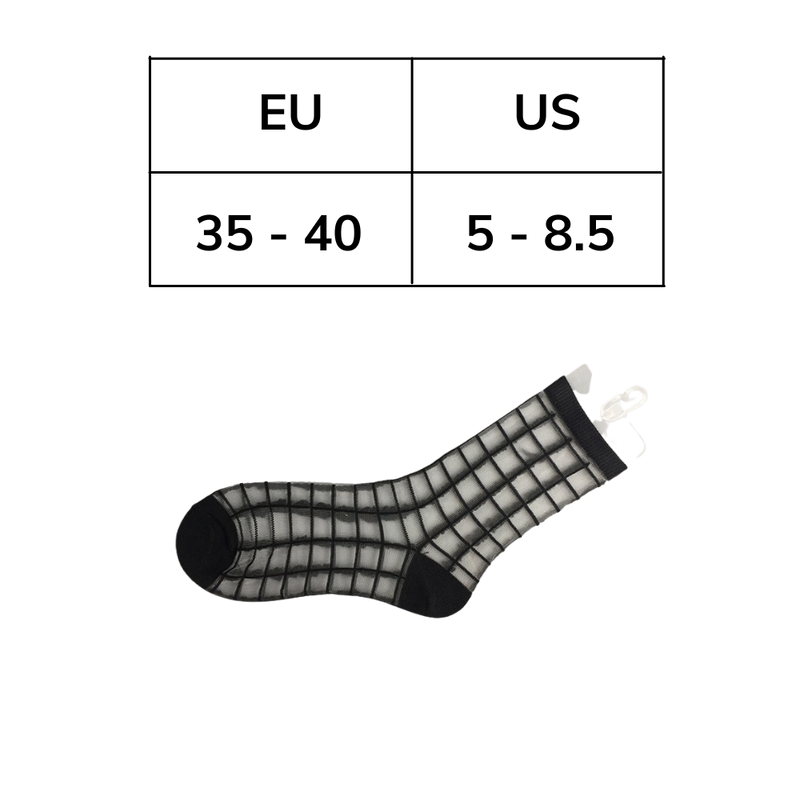 10 Pairs Transparent Fashion Socks for Women