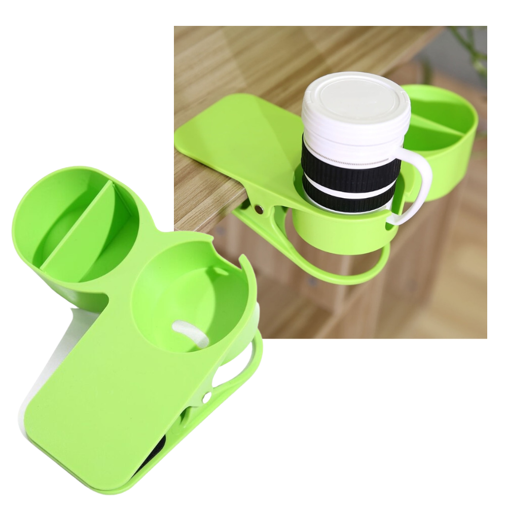 Clip-On Double Cup Holder