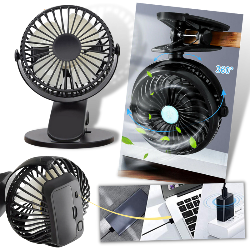Portable Rechargeable USB Fan -