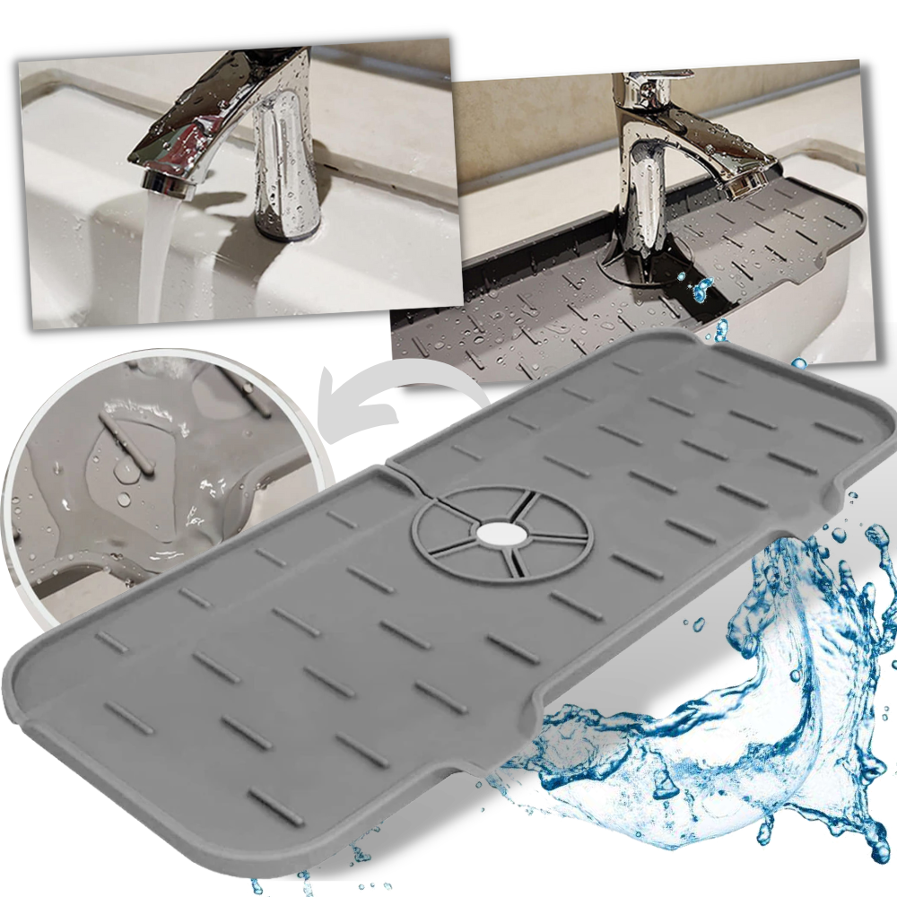 Kitchen Splash Guard Faucet Silicone Mat -