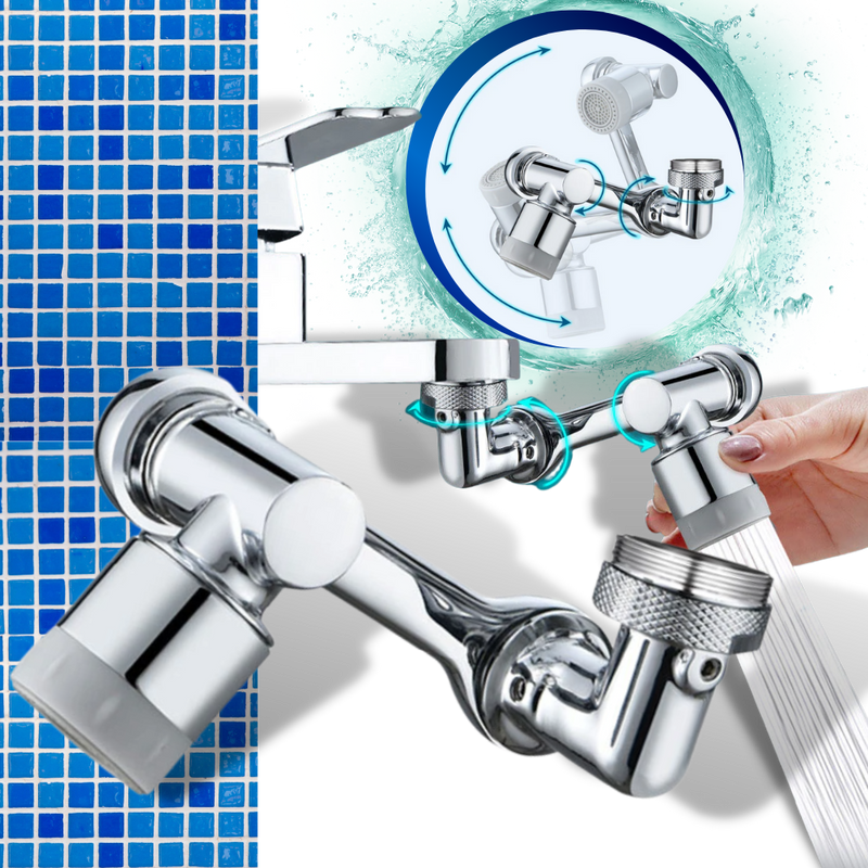 Anti-splash Rotating Water Faucet Extender -