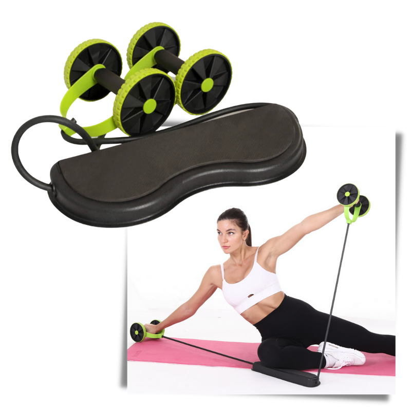 Abdominal Rollers with Resistance Bands