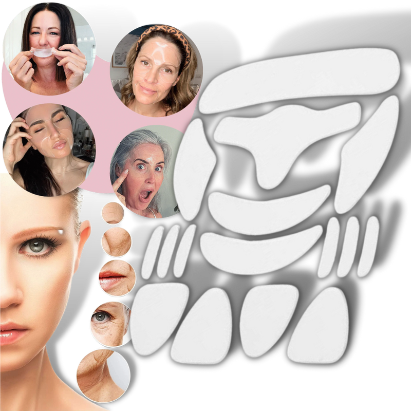 16pcs Anti-Wrinkle Silicone Face Patches -